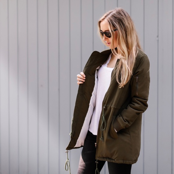 11thstreet Jackets & Blazers - 11thstreet | Manhattan Olive Utility Jacket
